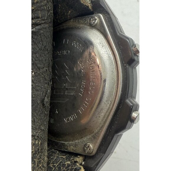 Casio Forester Illuminator Analog Digital Watch Brown Leather Band 1737 FT-600W - Picture 5 of 8